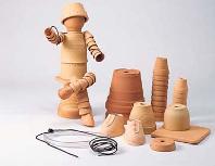 ガーデン資材 素焼人形 園芸資材